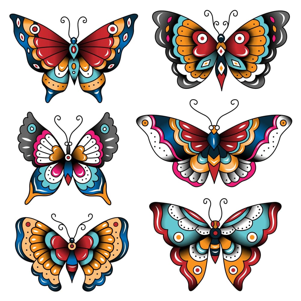 Butterfly Set - Temporary Tattoo