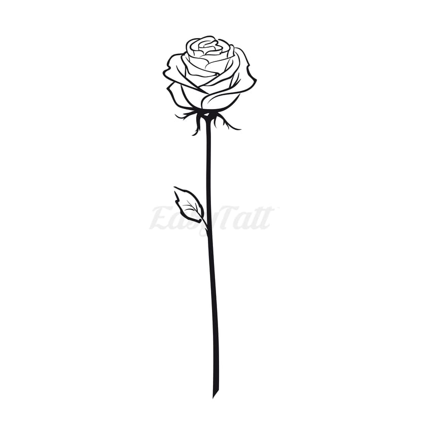 Rose with Long Stem Tattoo Meaning