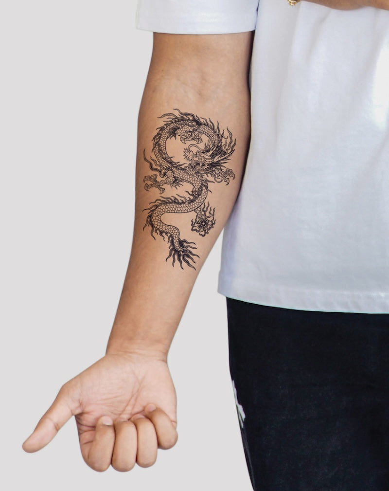 gear 4 tattoo Dragon - Temporary Tattoo