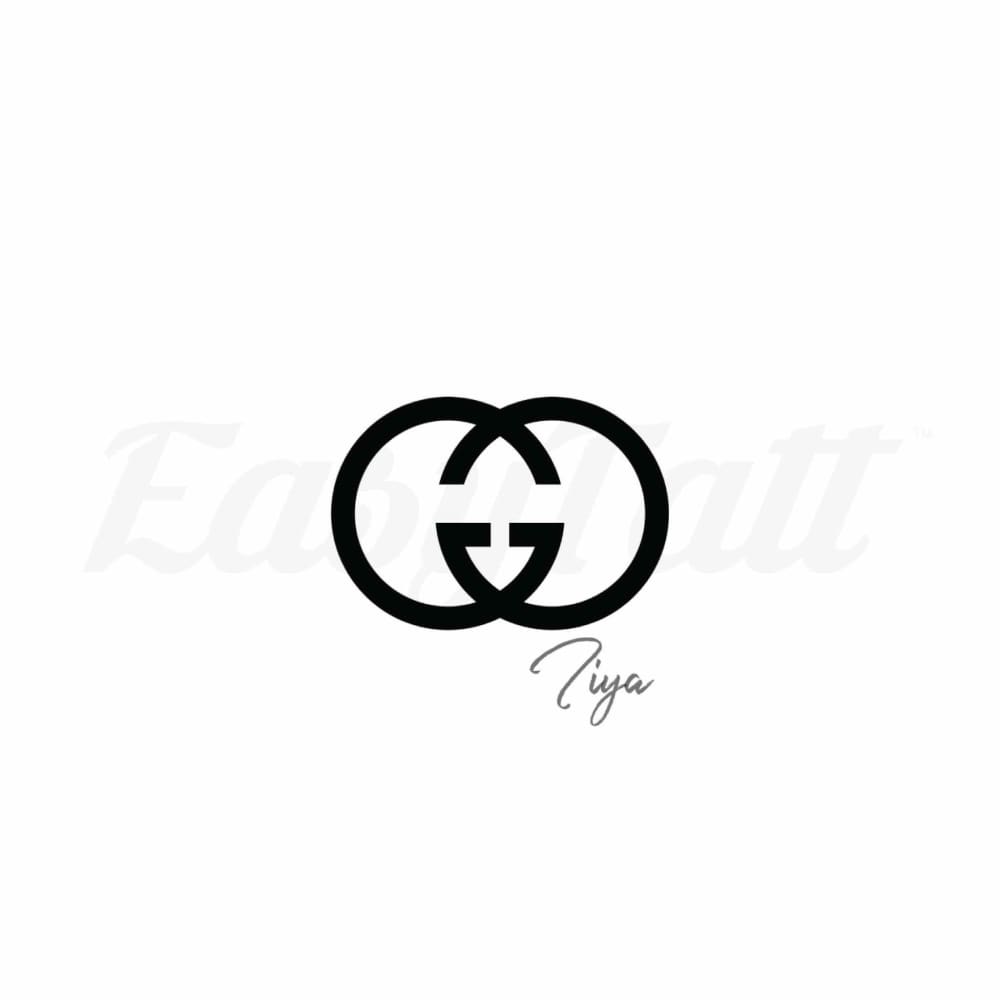 Gucci Logo Temporary Tattoo | EasyTatt™ – EasyTatt Ink co.