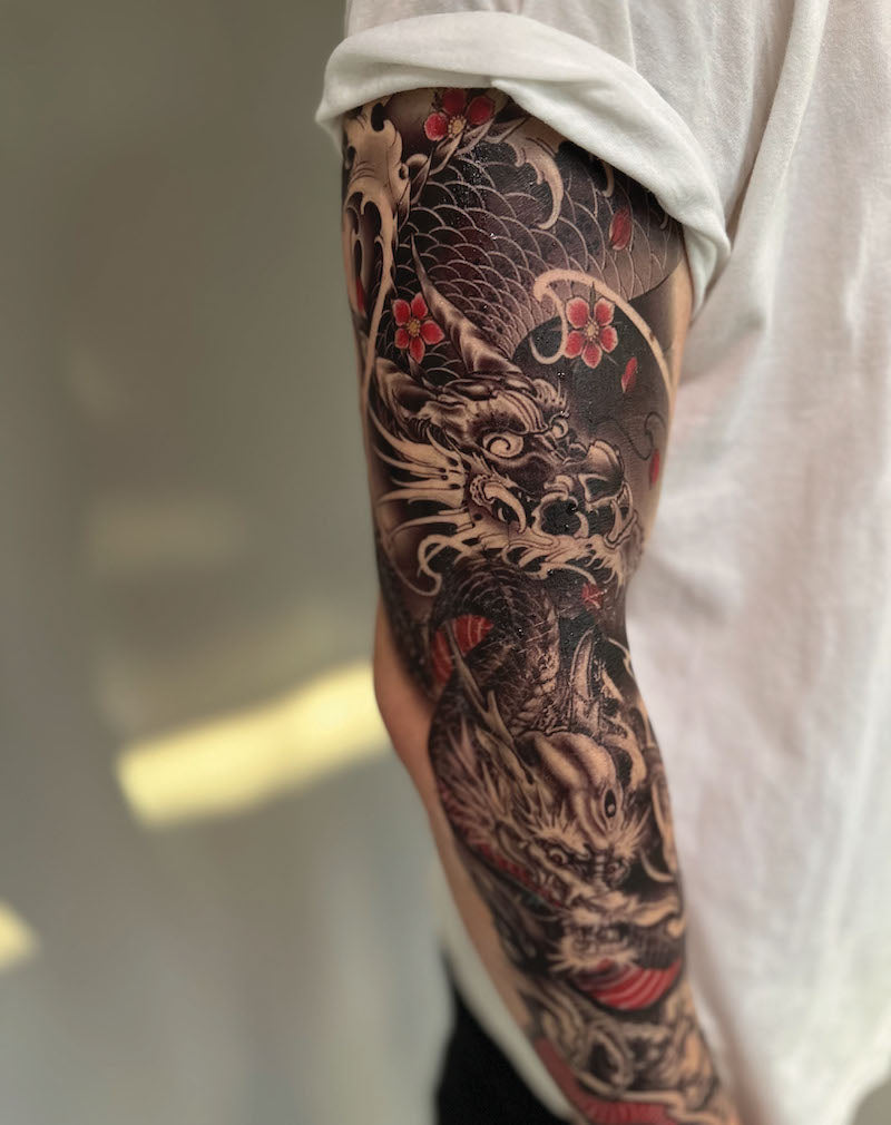 6 Full Sleeves Temporary Pack - Temporary Tattoos