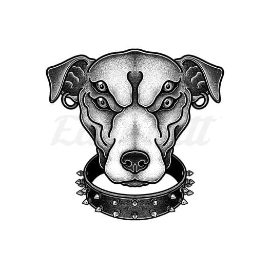 Mythical Dog - Temporary Tattoo