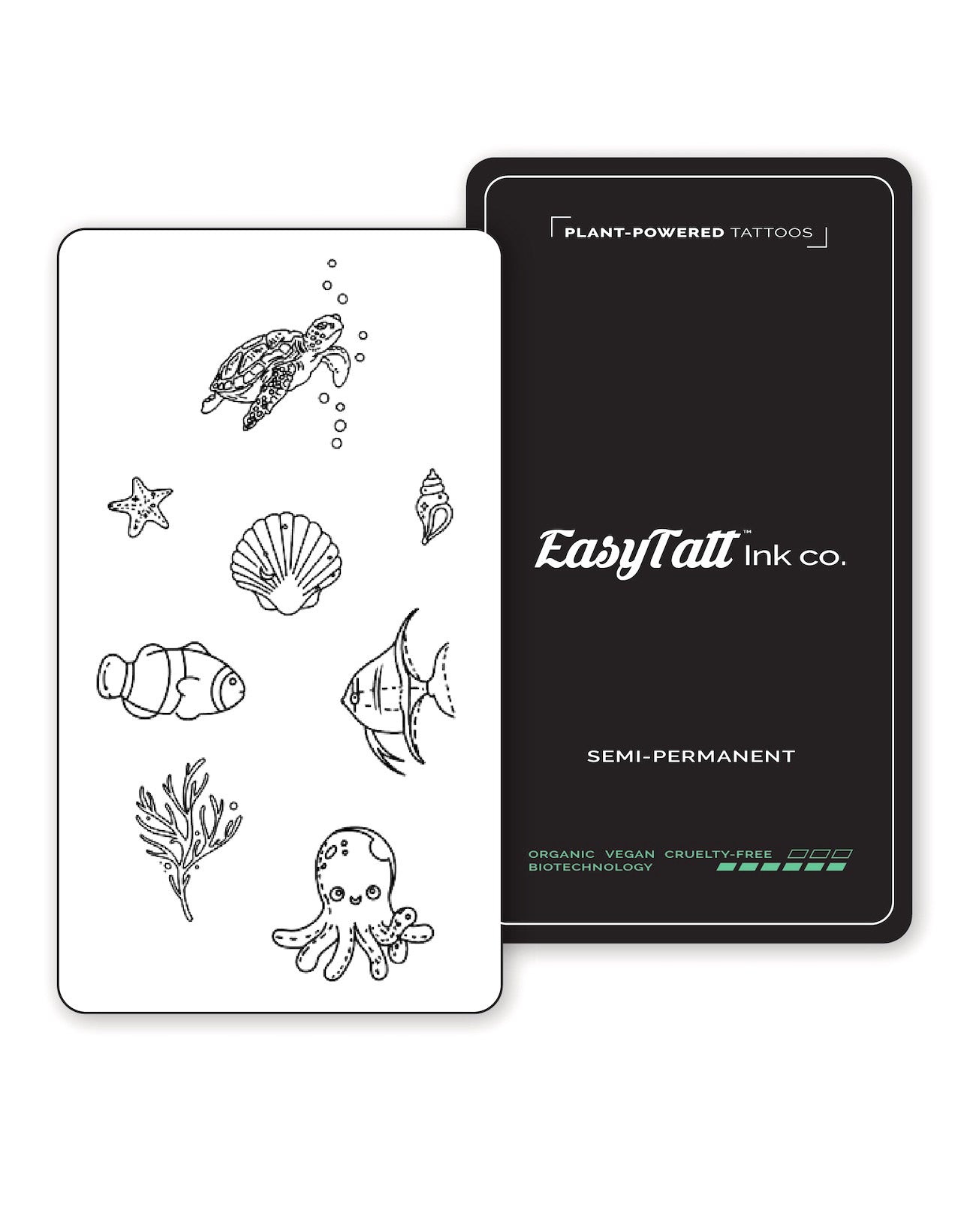 Sea Friends Pack - 8 Tattoos