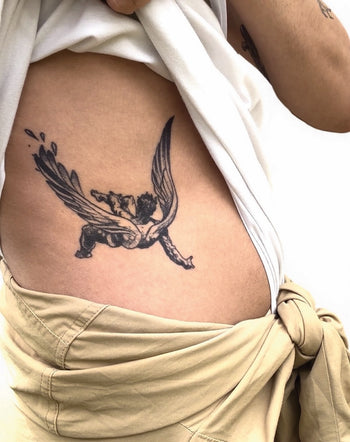 Fallen Angel - Semi-Permanent Tattoo