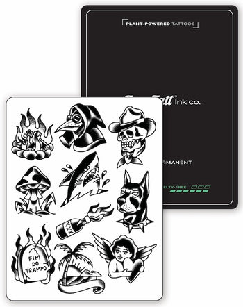 (10 Tattoos) Forbidden Island - Semi-Permanent Tattoos