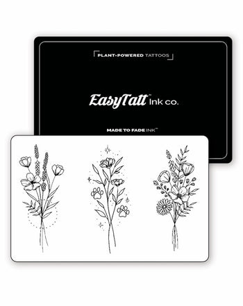 Fresh Floral Pack – 3 Tattoos