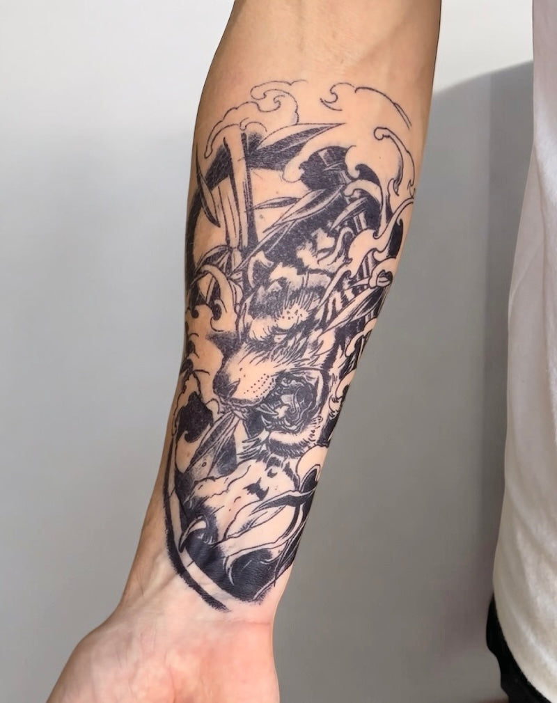 Japanese Tiger - Half Sleeve