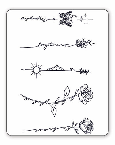 (5 Tattoos) Life is Beautiful - Semi-Permanent Tattoos