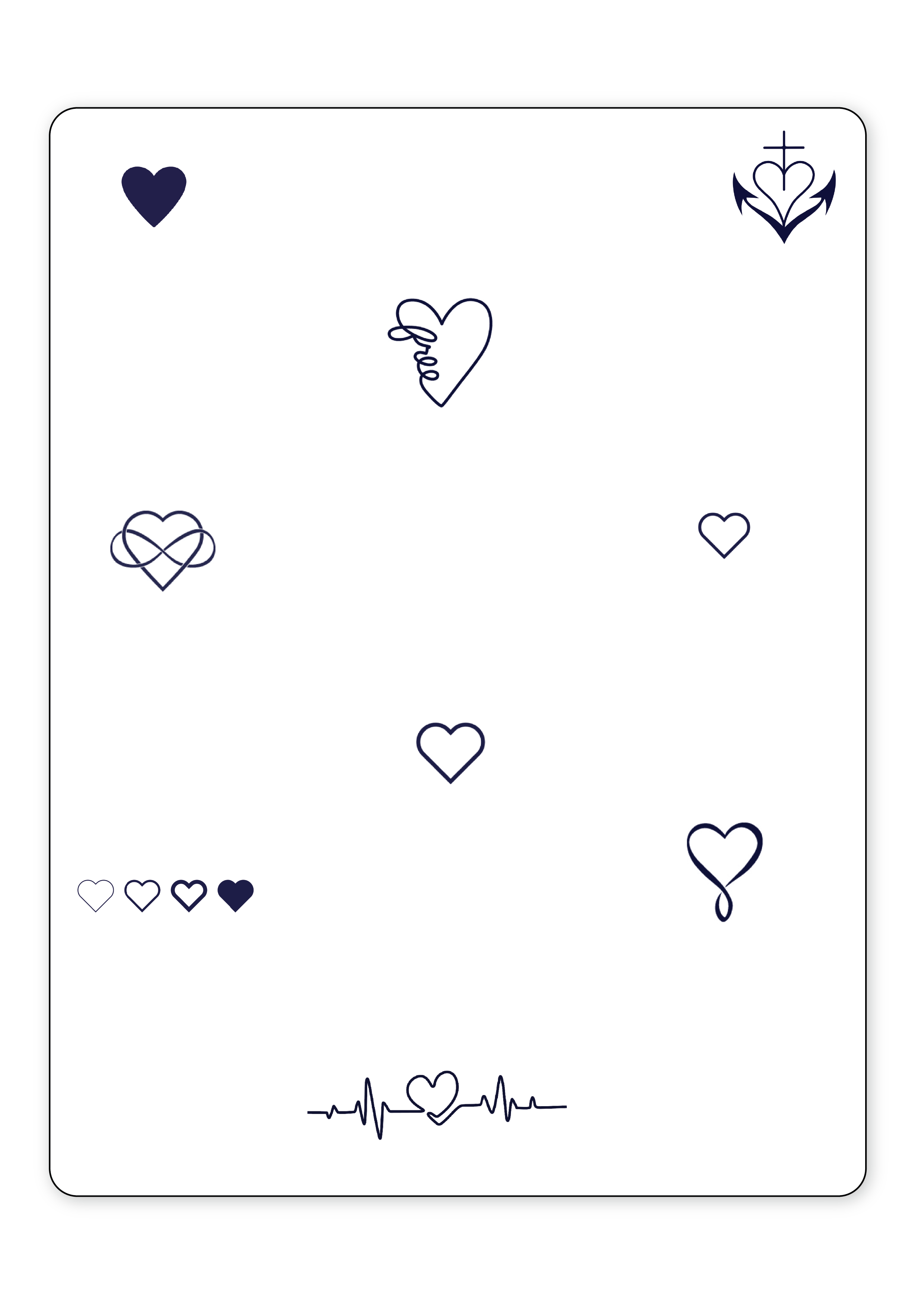 (11 Tattoos) Lover at Heart - Semi-Permanent Tattoos