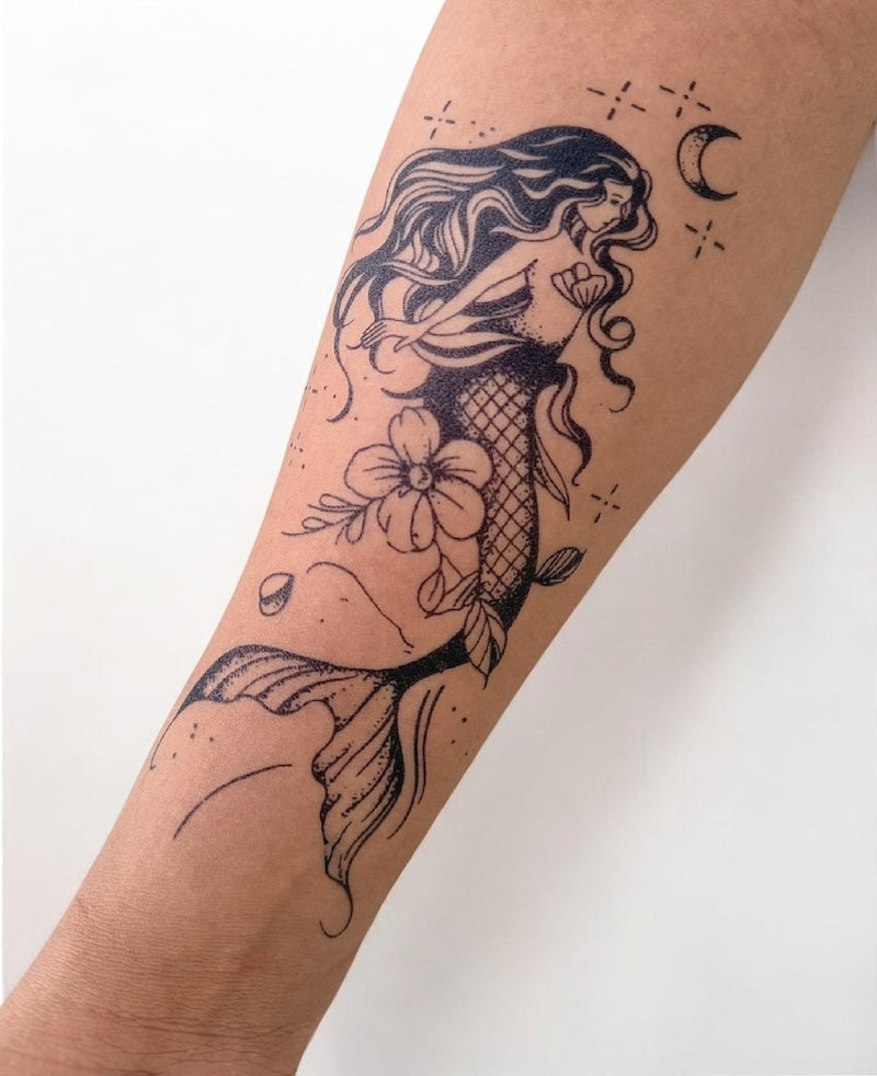 Magical Mermaid - Semi-Permanent Tattoo