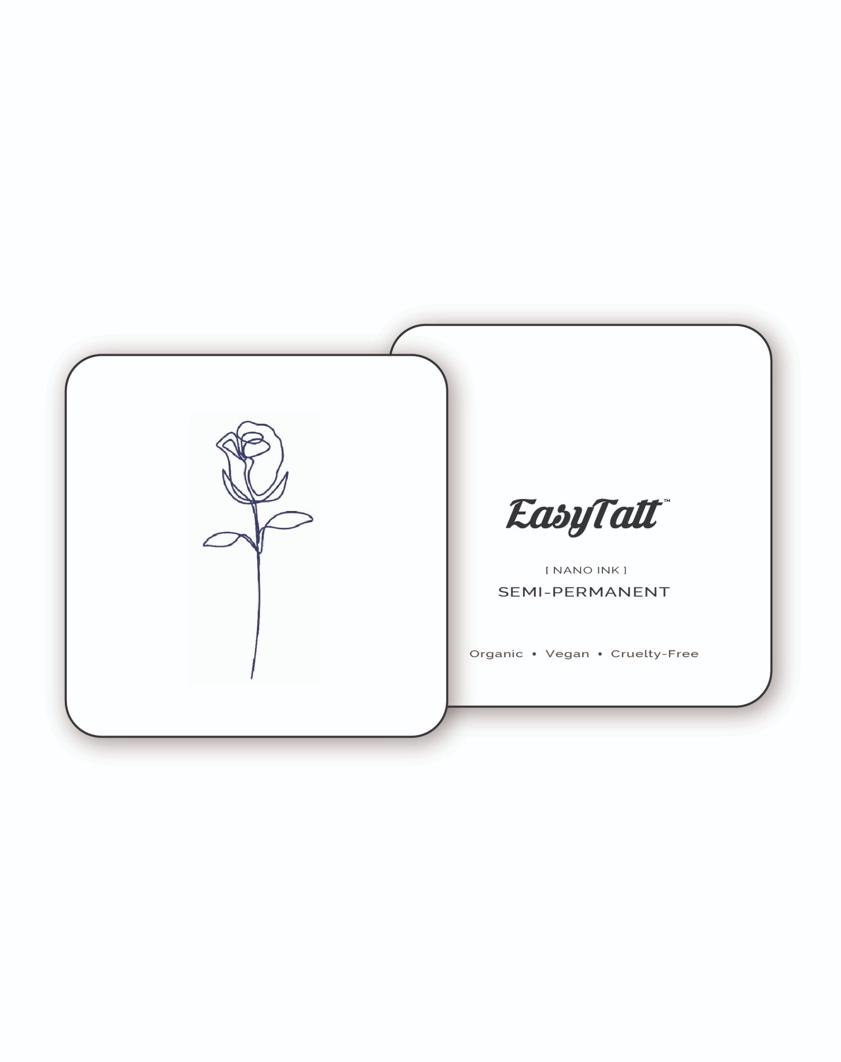 Minimal Rose - Semi-Permanent Tattoo