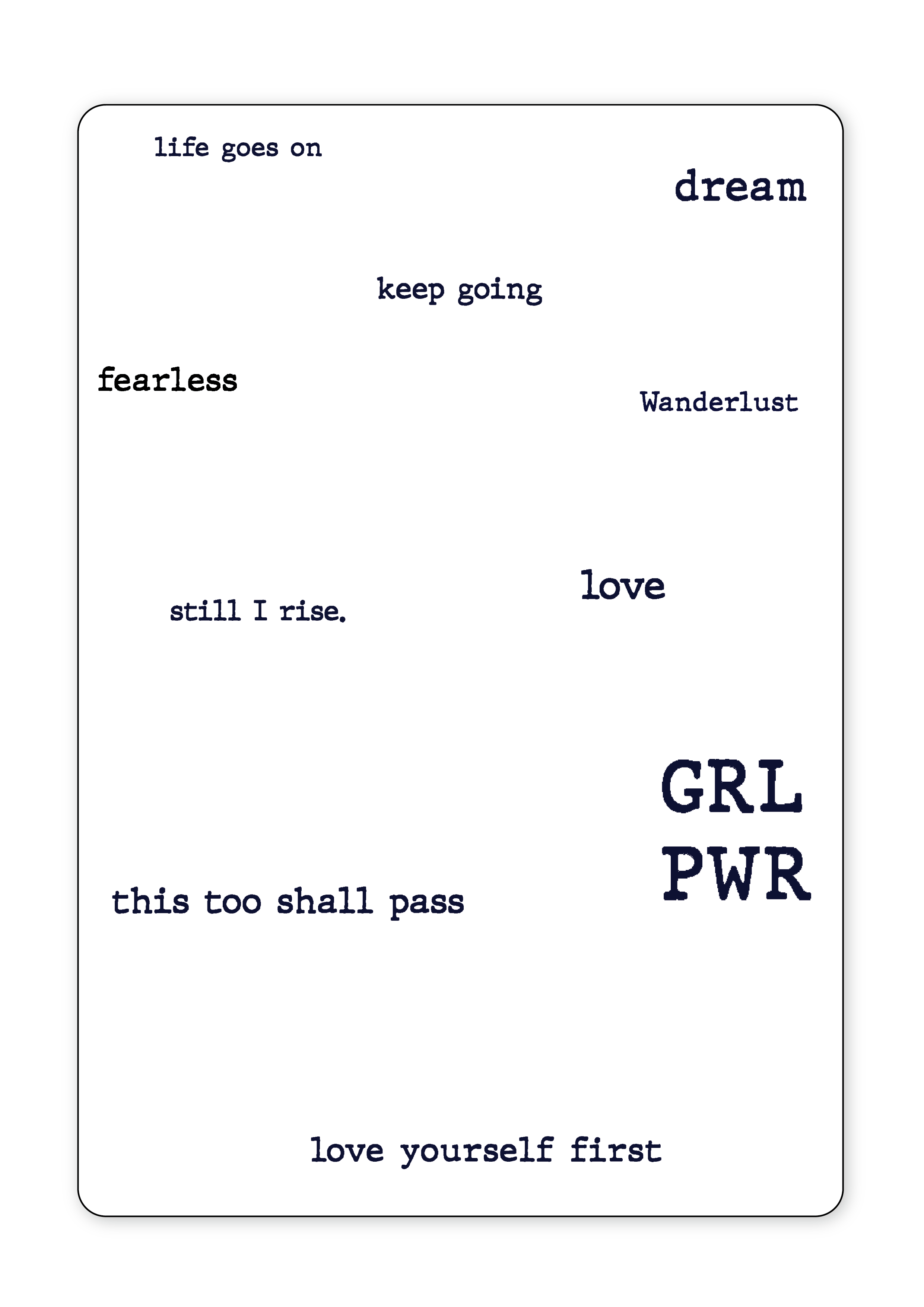 (10 Tattoos) My Type - Semi-Permanent Tattoos