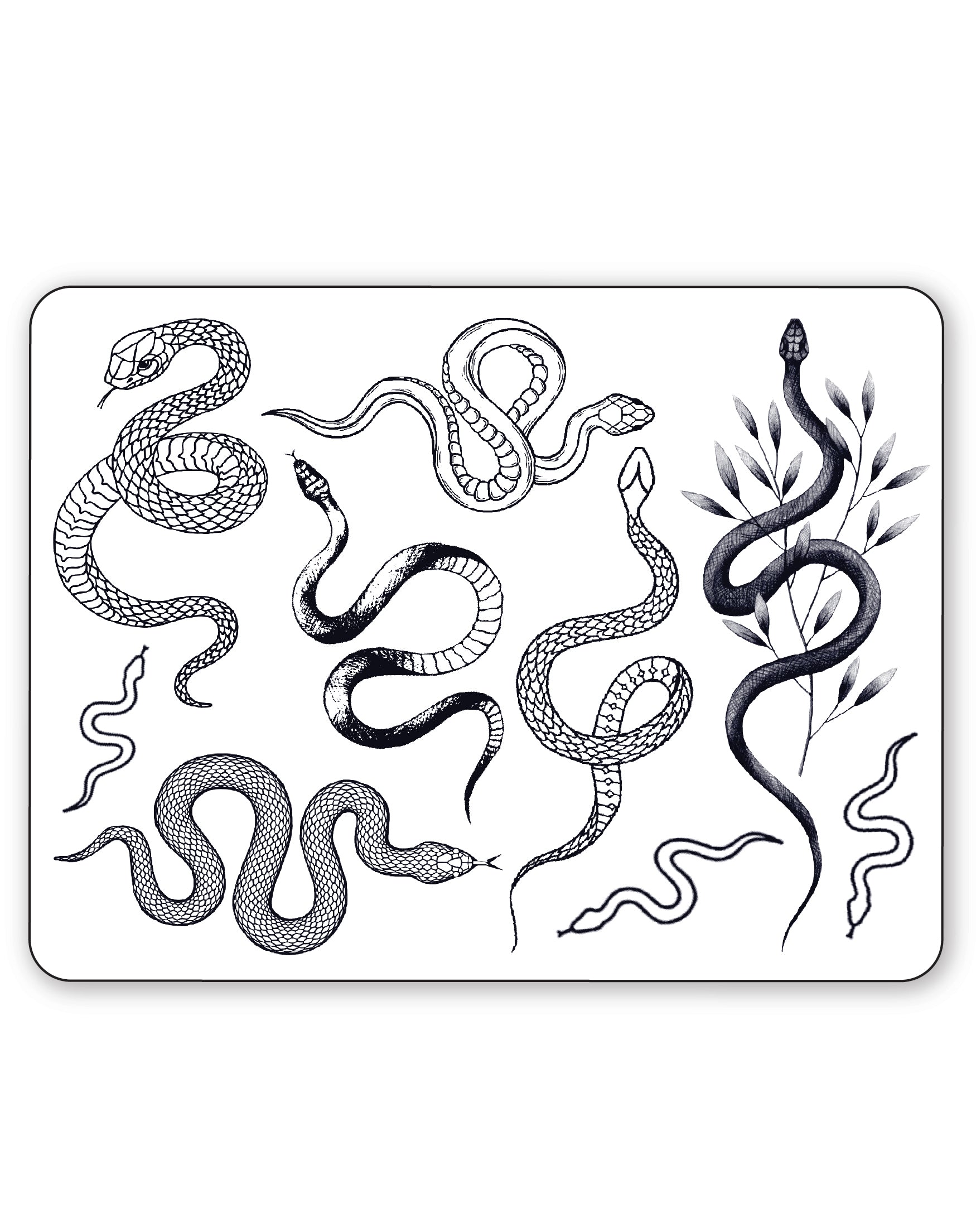 (9 Tattoos) Snake Eyes - Semi-Permanent Tattoos