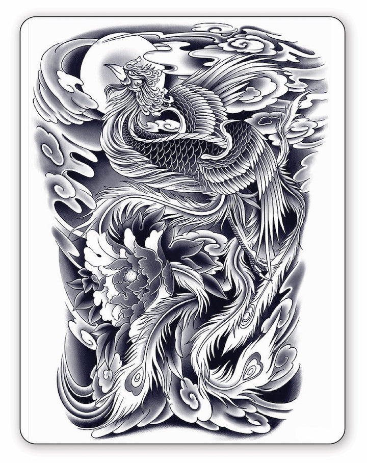 Rising Phoenix Semi-Permanent Tattoo | EasyTatt™ – EasyTatt Ink co.