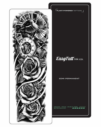 (Full Sleeve) Roses - Semi-Permanent Tattoo