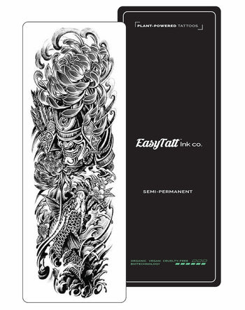 (Full Sleeve) Samurai - Semi-Permanent Tattoo
