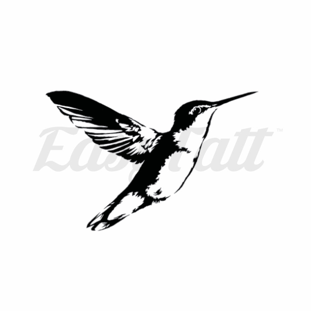 Soaring Hummingbird - Temporary Tattoo