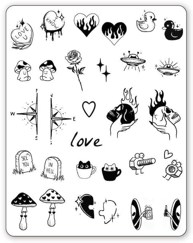 (30 Tattoos) Matchy Matchy - Semi-Permanent Tattoos