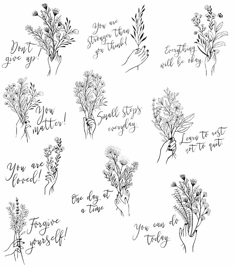 (10 Tattoos) Wildflower Inspirations