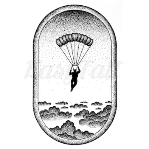 Above the Clouds - Temporary Tattoo