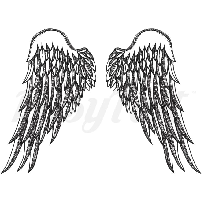 Angel Wings - Temporary Tattoo