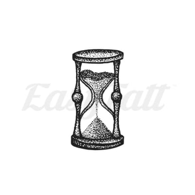 Antique Hourglass - Temporary Tattoo