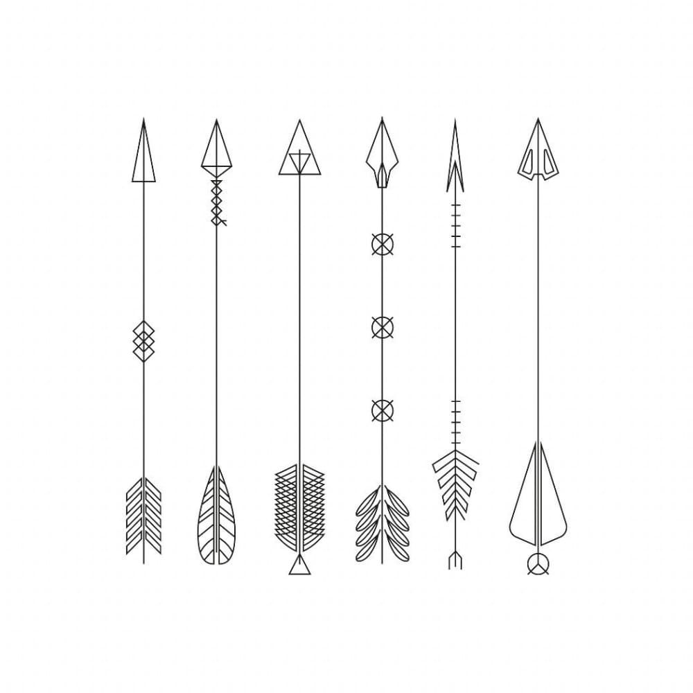 Arrows Set - Temporary Tattoo