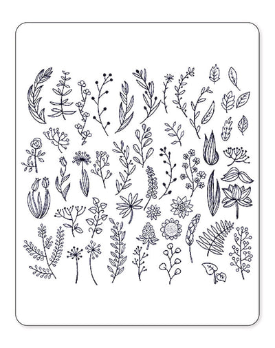 (44 Tattoos) Assorted Flora - Semi-Permanent Tattoos