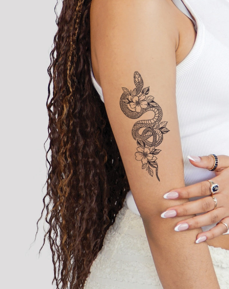 Beauty of a Snake - Semi-Permanent Tattoo