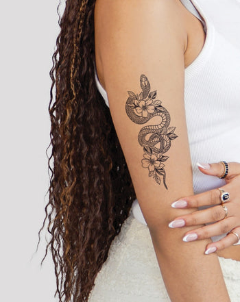 Beauty of a Snake - Semi-Permanent Tattoo