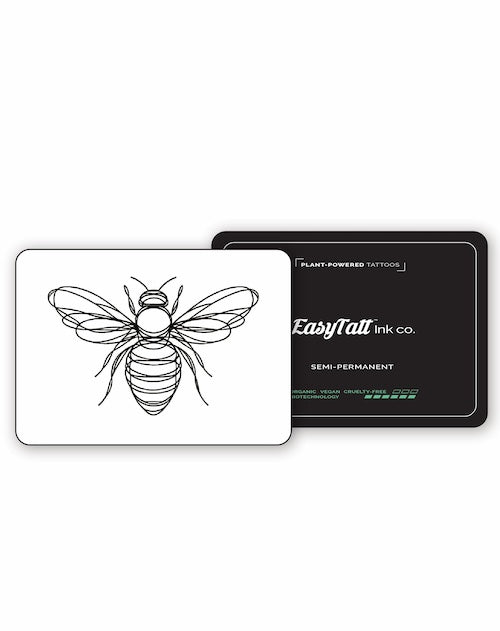 Bee Squiggle - Semi-Permanent Tattoo