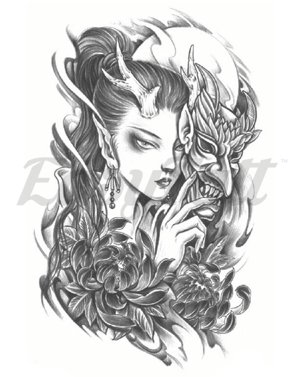 Behind the Mask - Temporary Tattoo