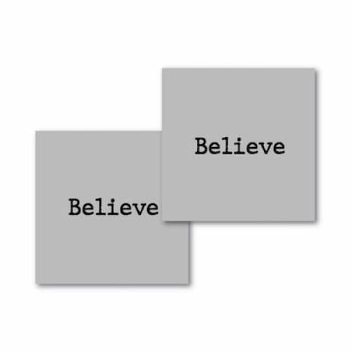 Believe - Semi-Permanent Stencil Kit