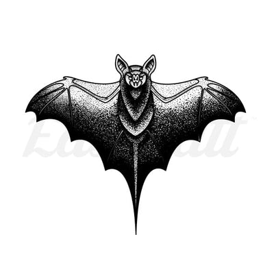 Black Bat - Temporary Tattoo