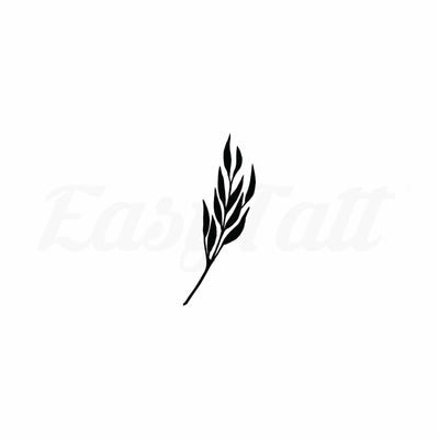 Black Leaves - By Tiya - Temporary Tattoo