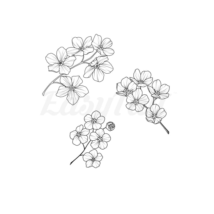 Blossoms - Temporary Tattoo