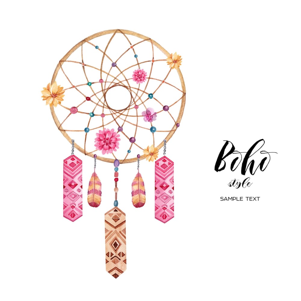 Boho Dreamcatcher - Temporary Tattoo