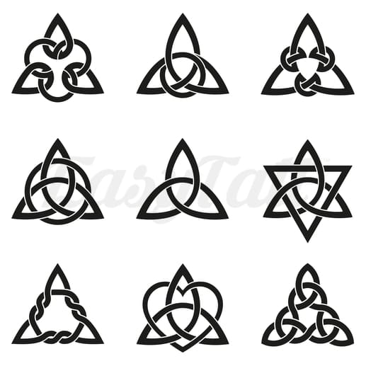 Celtic Symbols - Temporary Tattoo
