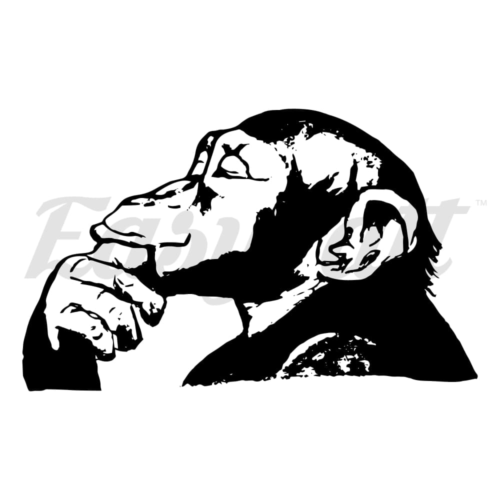 Chilled Monkey - Temporary Tattoo