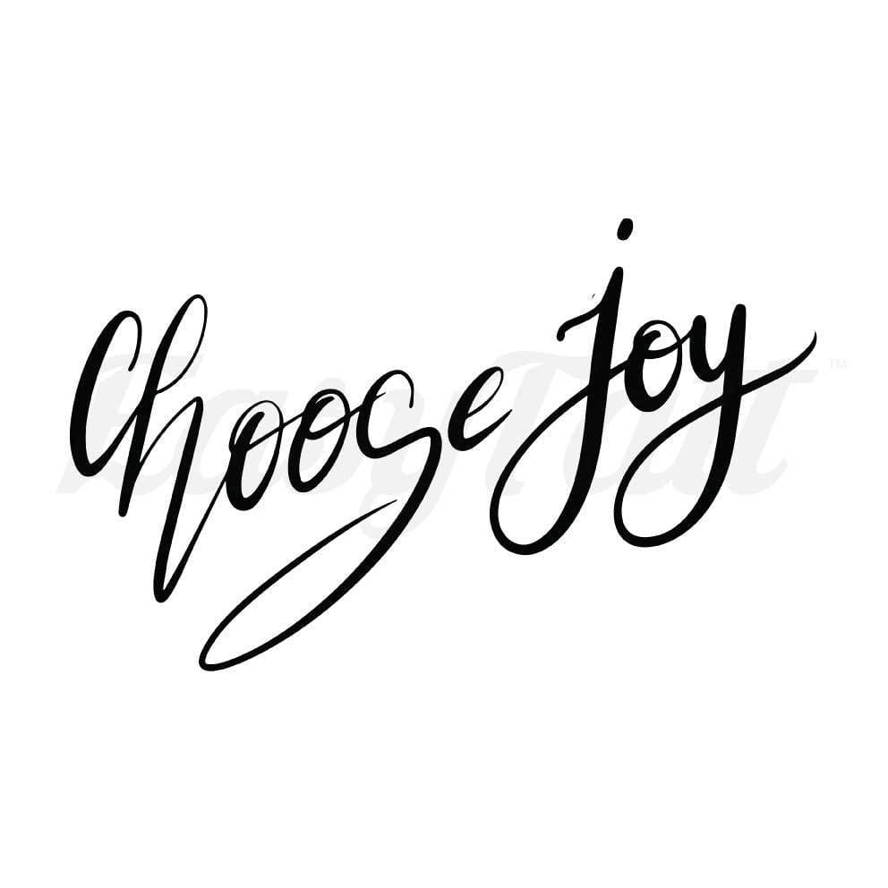 Choose Joy - By Eastern Cloud - Temporary Tattoo