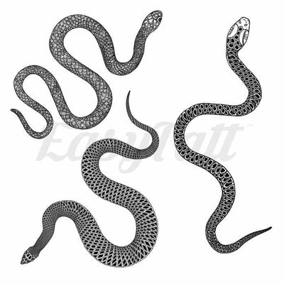 Classic Snakes - Temporary Tattoo