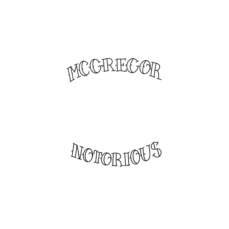 Conor McGregor Tattoos - Temporary Tattoo