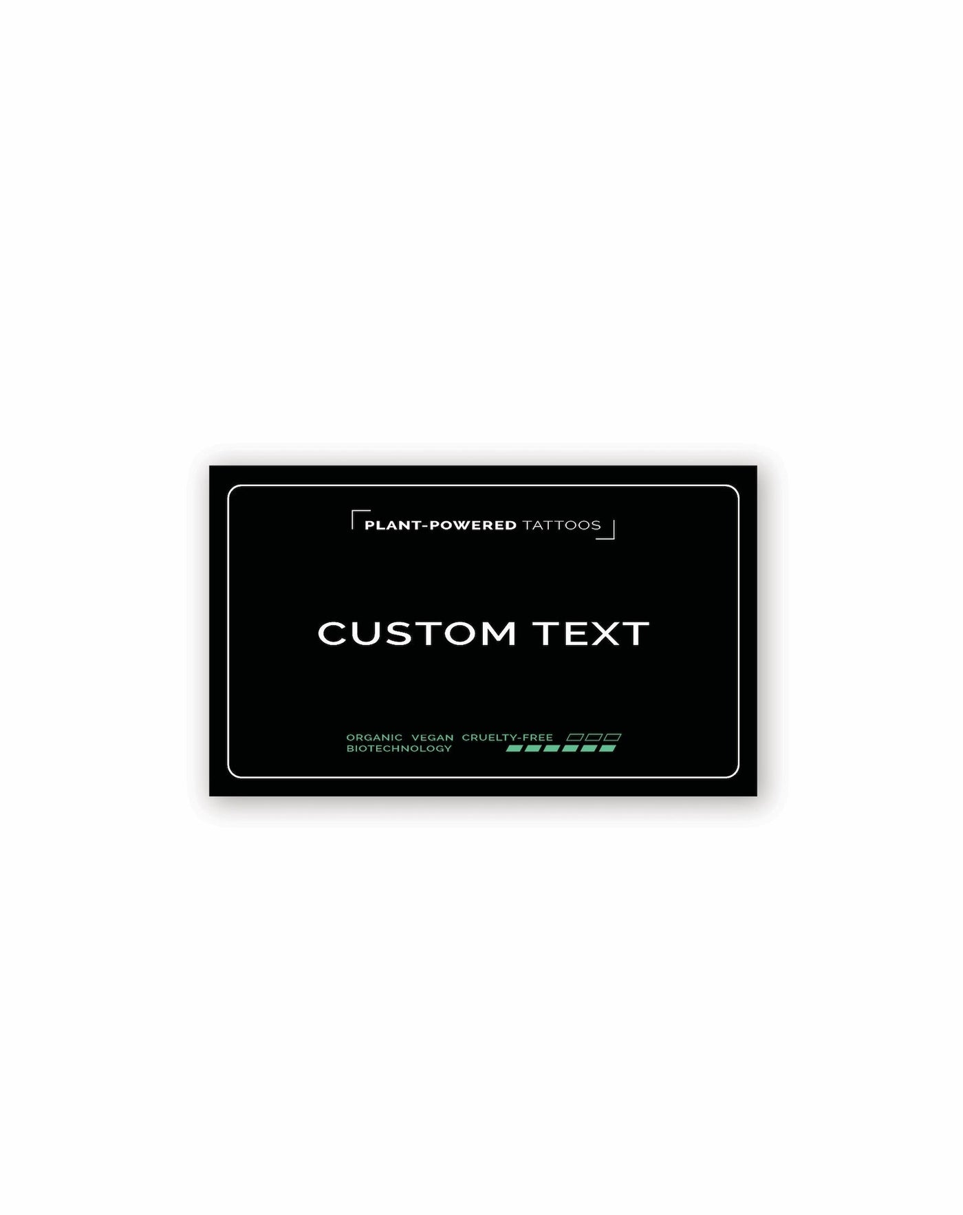 Text Custom Semi-Permanent Tattoo