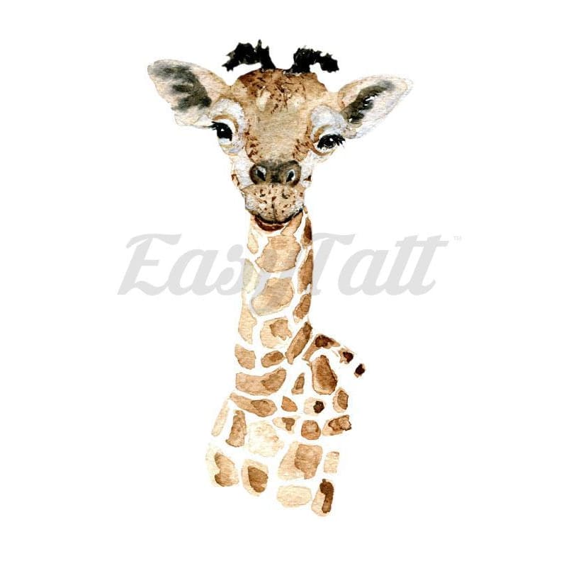 Cute Giraffe - Temporary Tattoo