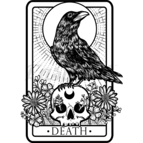 Death Tarot Card - Temporary Tattoo