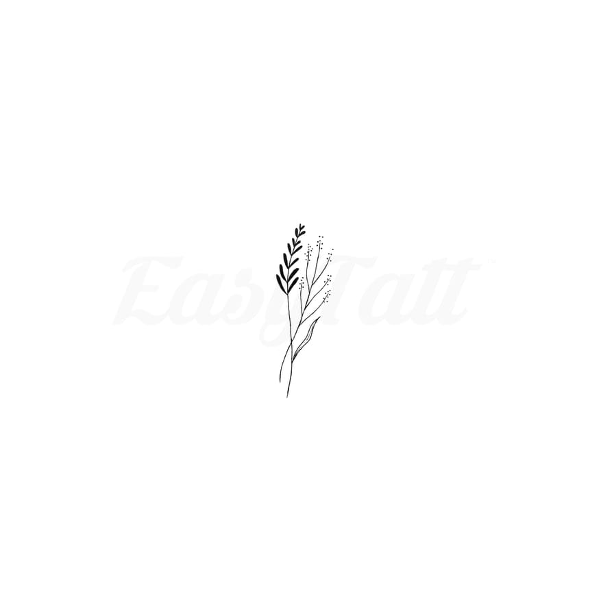 Delicate Flowers - Temporary Tattoo