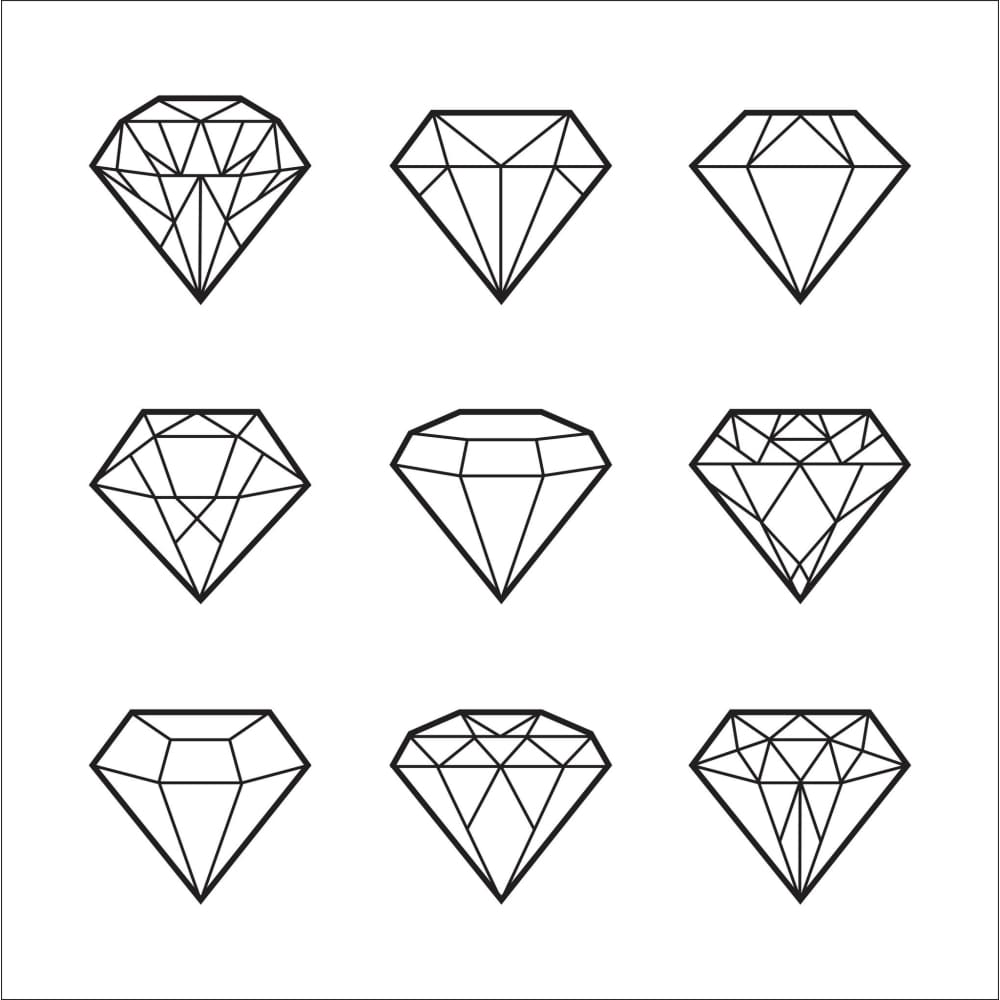 Diamond Set - Temporary Tattoo