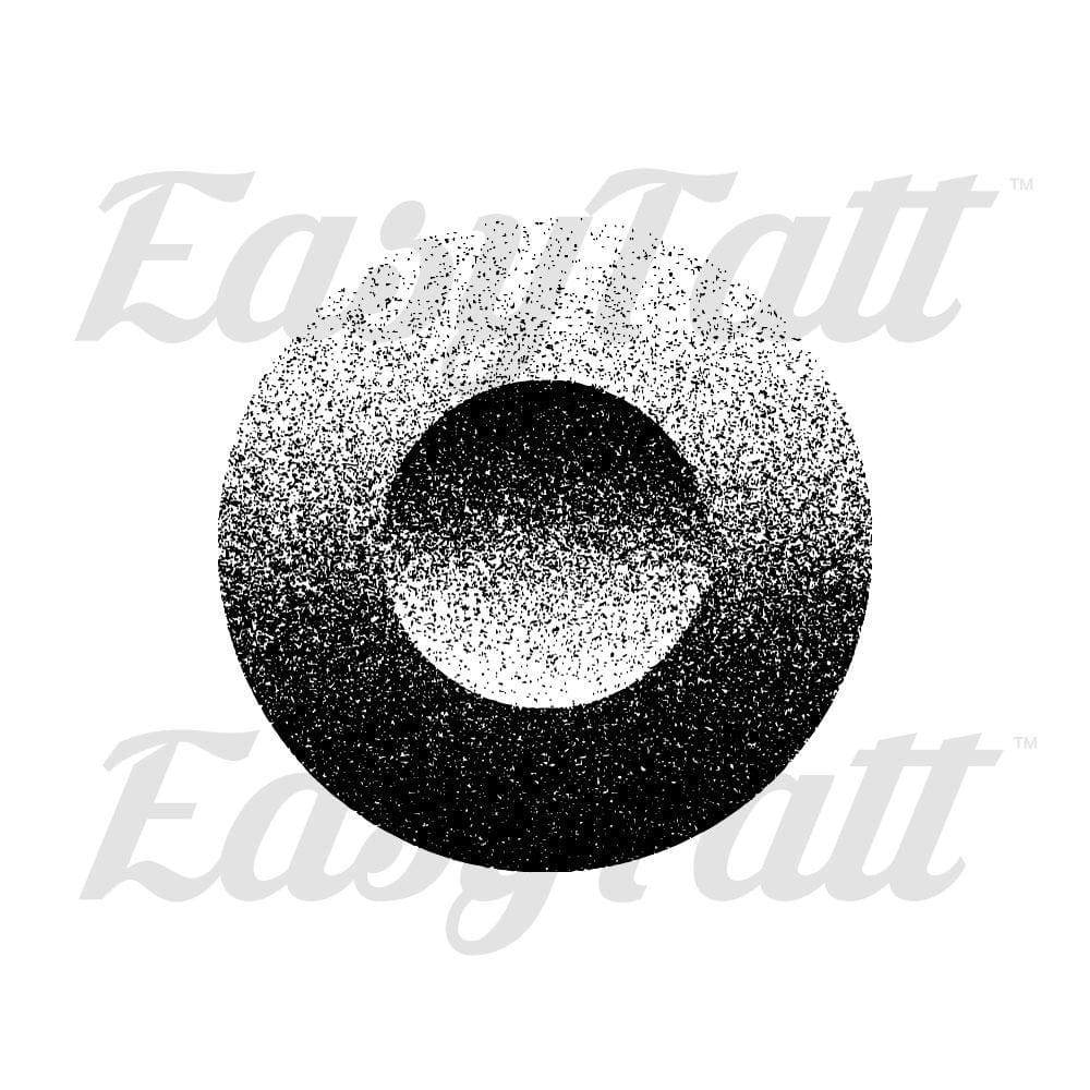 Dot Work Circle - Temporary Tattoo