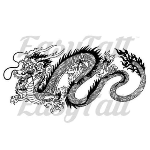 Dragon - Temporary Tattoo