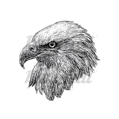 Eagle Head - Temporary Tattoo